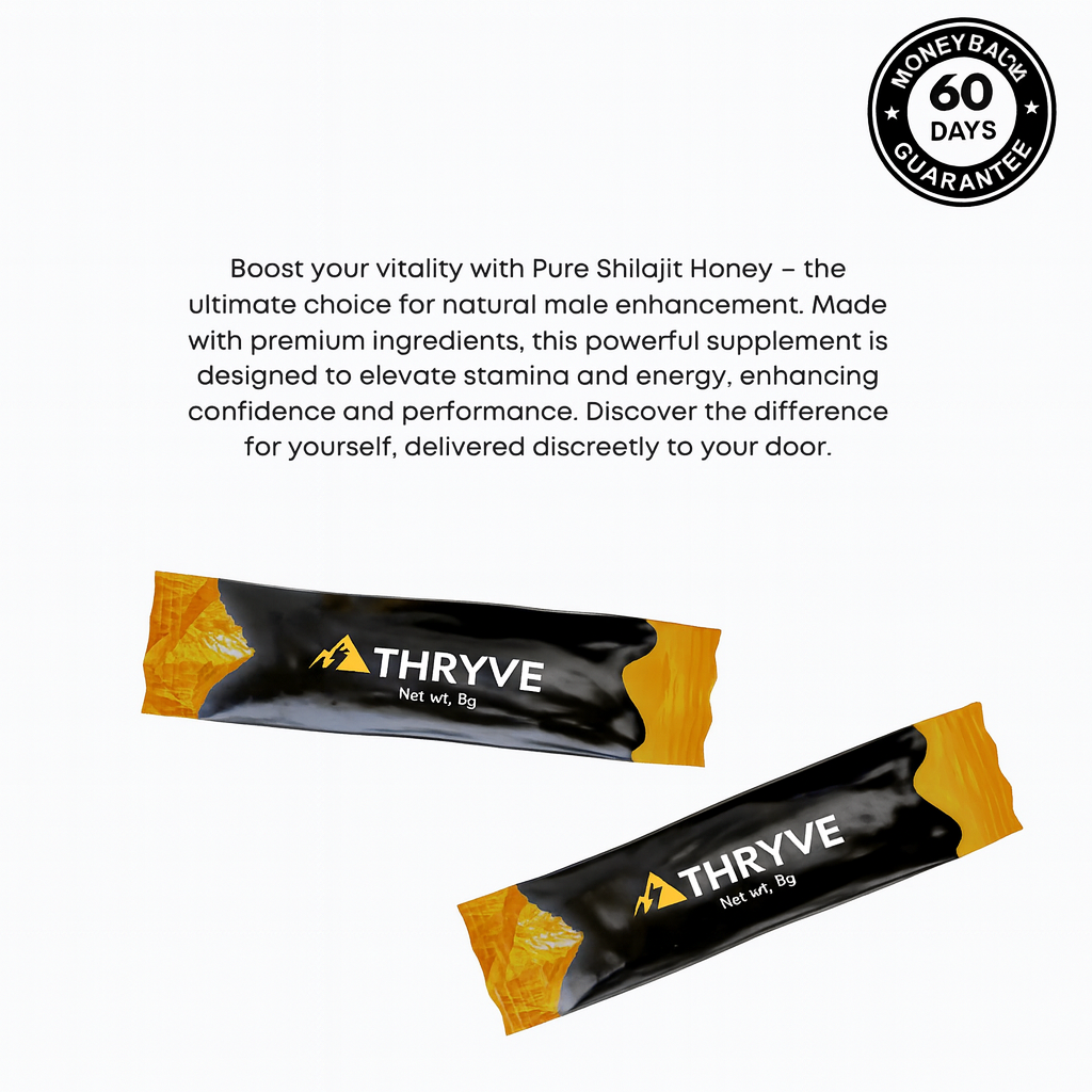 THRYVE™ Pure Shilajit Honey Sticks