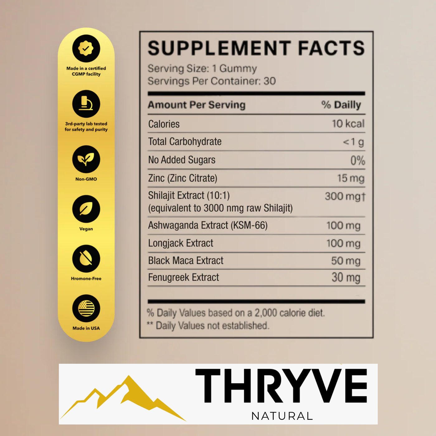 THRYVE™ Pure Shilajit Gummies – Now 6-in-1 Support